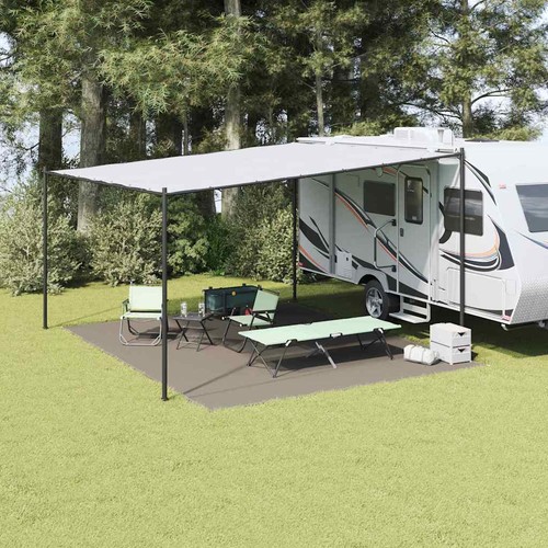 Tappeto tenda grigio chiaro