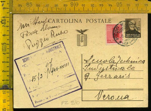 Rsi cartolina intero postale - intero,