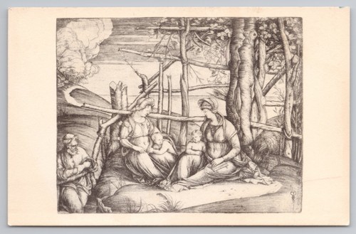 Sacra famiglia incisione - famiglia, di