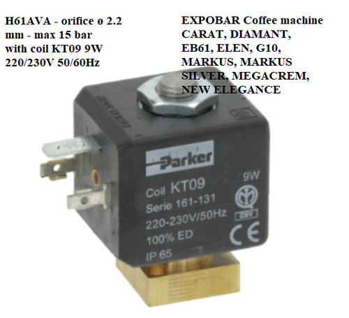 Expobar elettrovalvola parker - expobar,elettrovalvola,