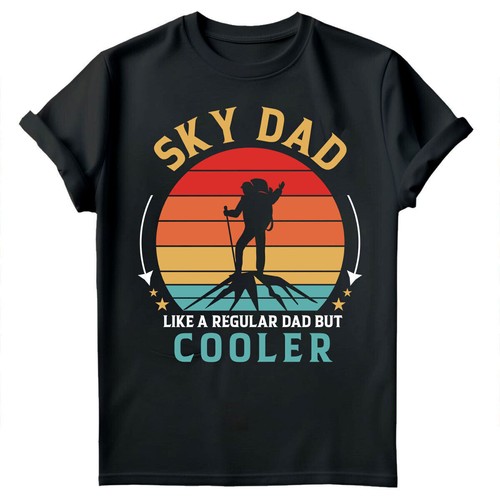 Shirt uomo sci papà amante - t-shirt,