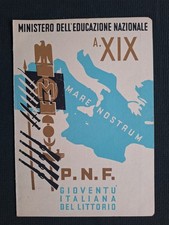 PAGELLA Balilla - P.N.F. - GIL ANNO XIX - 1940 Ventennio No Elmetto 