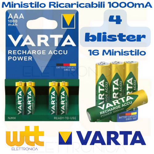 Batterie ricaricabili aaa - ricaricabili,