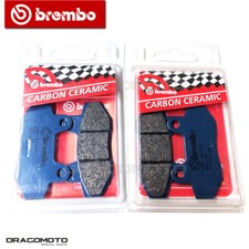 SUZUKI BURGMAN 400 2013 2014 pastiglie freno anteriori CC BREMBO Carbon ceram...