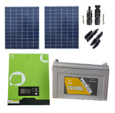 kit fotovoltaico inverter onda pura hybrid PWM SOLAR 1000WATT PANNELLO REGOLATOR
