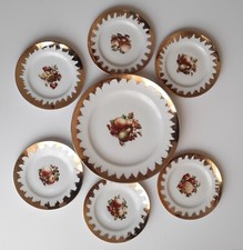 Servizio piatti dolce frutta H. Waldenberg Bavaria  anni 50