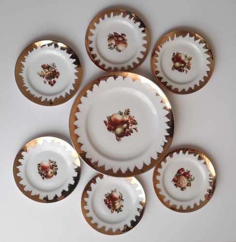 Servizio piatti dolce frutta