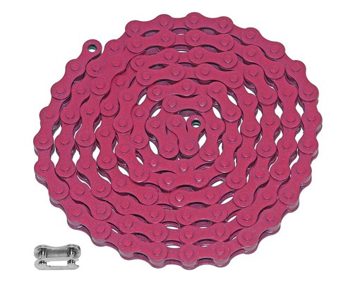 Catena bici monovelocità rosa
