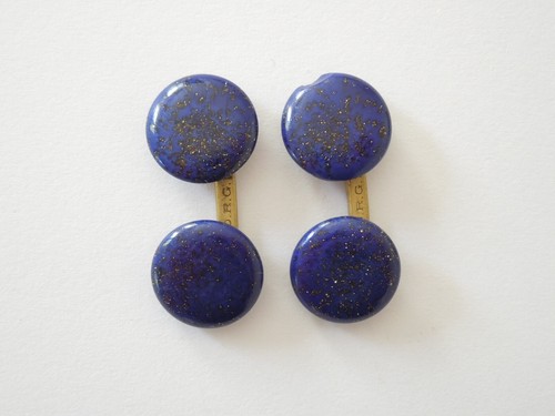 Gemelli vintage rotondi con - rotondi,