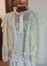 CAMICIA DA NOTTE E LISEUSE PURA SETA E PURA LANA VINTAGE  ANNI '80 MAI INDOSSATA