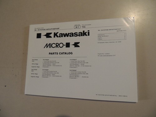 Catalogo ricambi kawasaki kvf - catalogo,