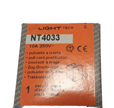 MATERIALE ELETTRICO BTICINO LIGHT TECH NT4033 PULSANTE TIRANTE EMERGENZA BAGNO