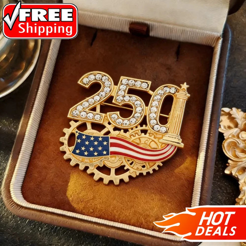 Spilla bandiera americana tono