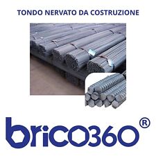 FERRO DA COSTRUZIONE TONDO NERVATO CARPENTERIA CEMENTO CERTIFICATO BARRE 2 - 3MT