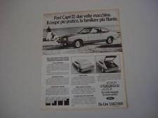 advertising Pubblicità 1974 FORD CAPRI II