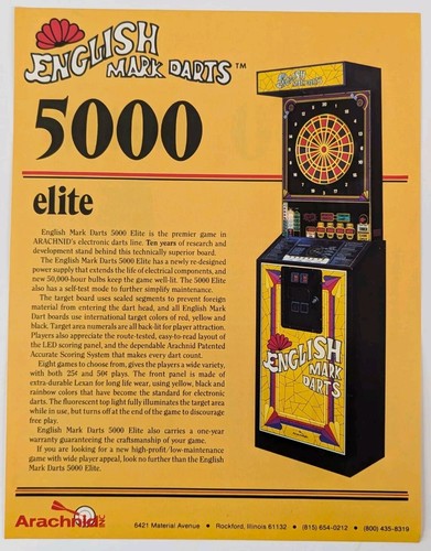 English mark darts - darts, macchina