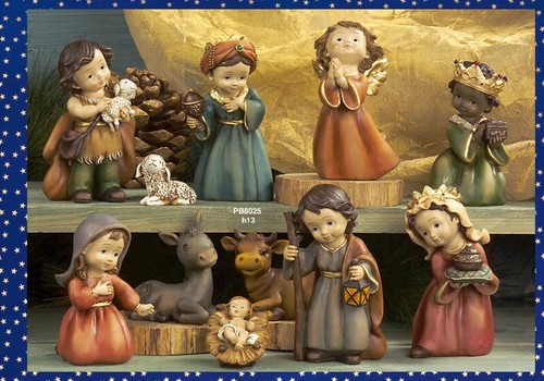 Set presepe natività - presepe, statue