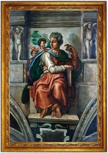 Quadro olio michelangelo - olio,