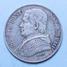 PIO IX 20 BAIOCCHI 1864 ANNO