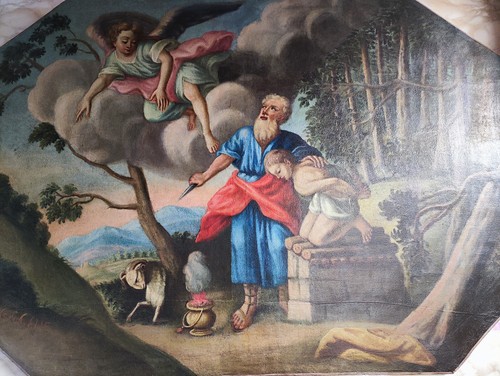Quadro antico 1700 - , sacrificio