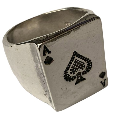 Asso picche card anello - anello, 925