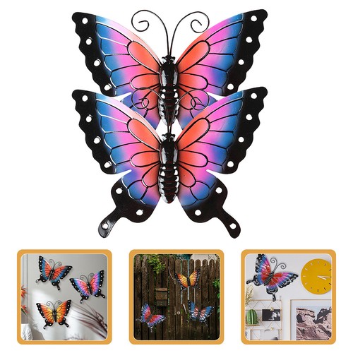 2pcs metal butterfly - metal, wall