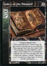 Codex of the Damned - Equipment - Vampire VTES