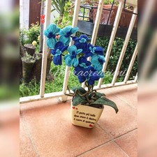  Uncinetto Orchidea piante crochet bomboniera matrimonio laurea