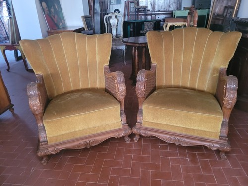 Coppia poltrone anni 20 - coppia,