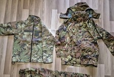 Set Goretex Vegetato Esercito Army Mimetica Giacca Militare Windstop Impermeabil