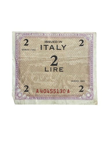 Ww2 banconota italiana lire - ww2,