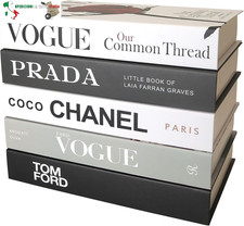 5 pezzi libri decorativi