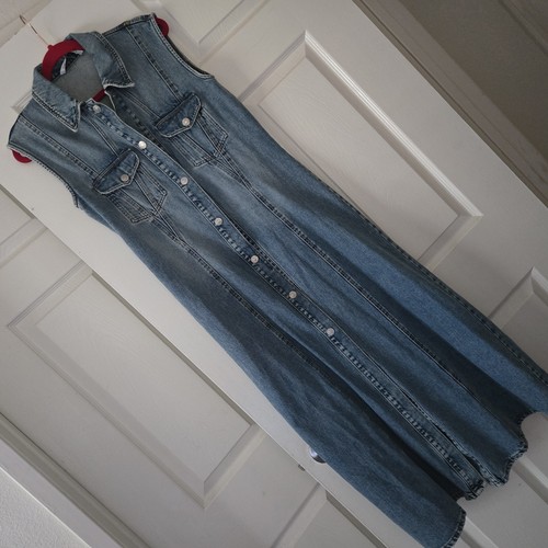 Maxi abito jeans denim - , zara