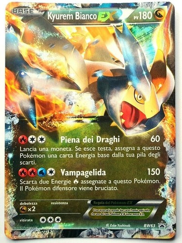Carta pokemon kyurem - carta, bianco