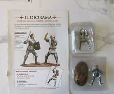 SOLDATINI DEL MEDIOEVO DIORAMA UN ARCIERE INGLESE SI ARRENDE A GIOVANNA D'ARCO