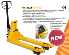 TRANSPALLET SOLLEVATORE PESATORE 2500 KG BILANCIA PESA ELETTRONICA LCD LTF