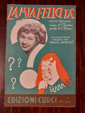 SPARTITO - La mia felicità - MACARIO 1944 - RIZZO - FRUSTACI - EDIZIONI CURCI