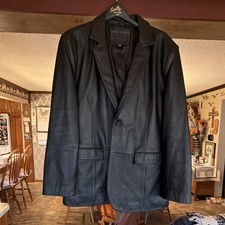 Apt. 9 Black Leather Men's