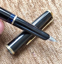 🔴Penna stilografica PELIKAN MK10 colore nero, pennino F anni '60 - 鋼筆🔴