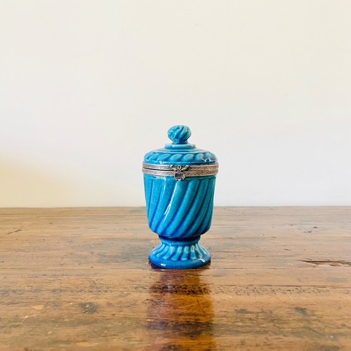 Antico vaso ceramica blu - vaso,