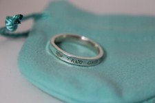 Ordine Personalizzato  Ring Tiffany and Co 1837 ag925 silver MIS 22 ITALIANA