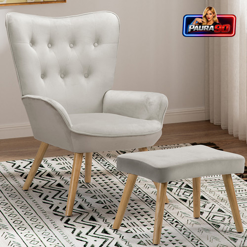 Poltrona con sgabello - con,