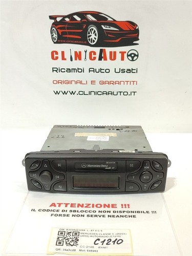 Autoradio per mercedes - per, classe