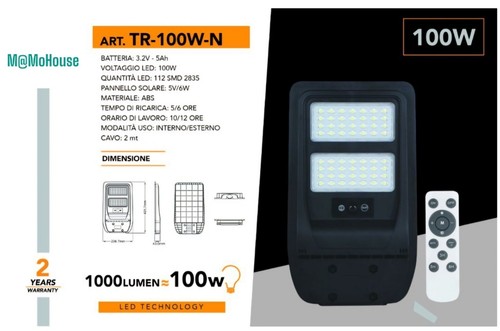Lampione stradale led 100w - stradale, con