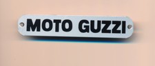 Moto Guzzi brand name plaque