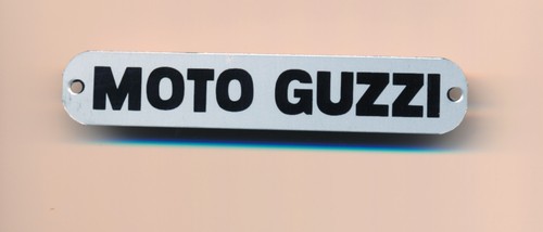 Moto guzzi brand name plaque - brand,