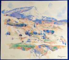 Paul Cézanne Litografia COA