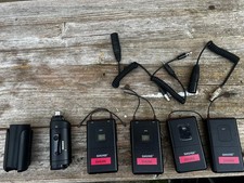 2 Shure FP5/Fp1/Fp3 Kit Trasmettitore/Ricevitore/Plugon Wireless G5 518-542 Mhz