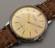 Longines 8903 2 cal. Quadrante champagne in acciaio 30L - Orologio Dress carica manuale