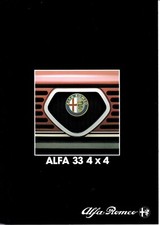 Alfa Romeo 33, 4x4 1986, 8 p. depliant pieghevole